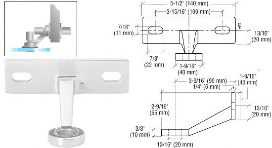 Regular Duty Spider Fitting Single Arm Fin Mount Frame