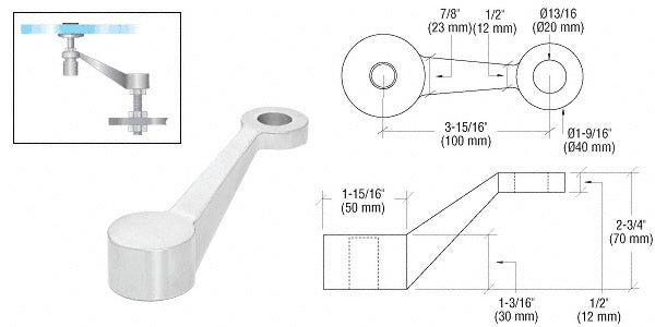 Heavy Duty 1 Arm Column Mount Spider Fitting