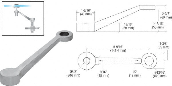 Regular Duty Single Long Arm Spider Fitting Column Mount