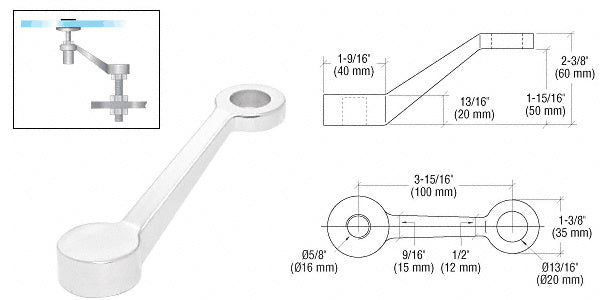 Regular Duty Single Arm Spider Fitting Column Mount