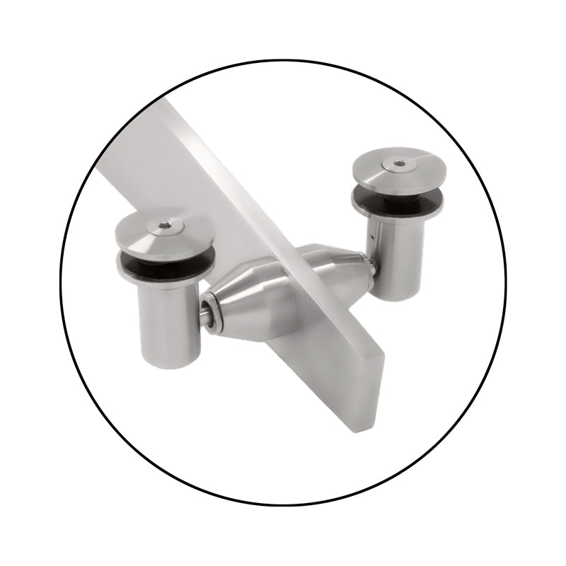 FHC Glass Awning Bracket with 5 Degree Slope