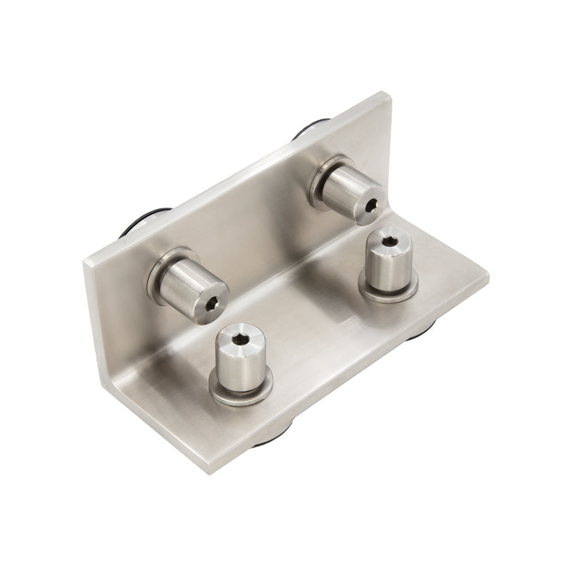 Heavy Duty 90 Degree Corner Bracket With Fittings For 1/2" Glass